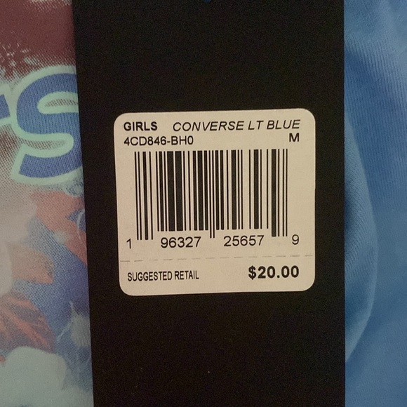 Converse Blue T-shirt Size M (Girls) - Picture 4 of 4